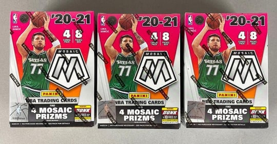 3 - 2020 - 21 Mosaic Basketball Blaster Boxes