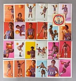 24 - 1971 Fleer Harlem Globetrotters Cards + Stickers