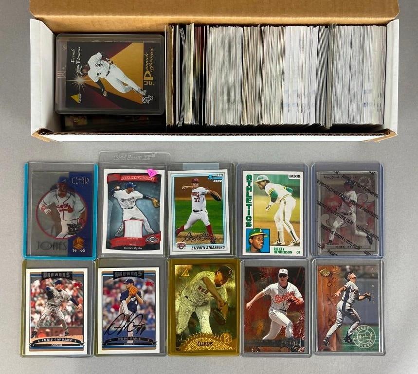 350+ 1970s - 2000s Baseball Cards with HOFs, Inserts, and Rookies (1 of 2)