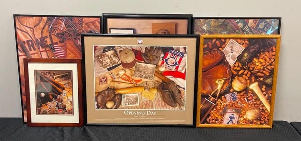 6 - Framed Baseball Posters and Photos