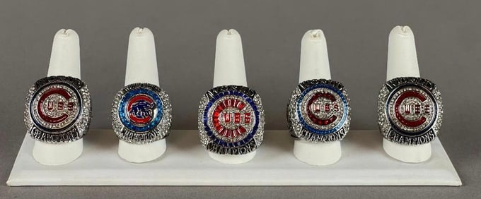 5 - 2016 Chicago Cubs World Series Champions Replica Rings