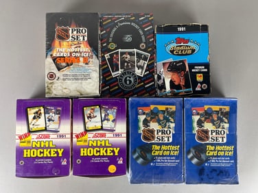 7 - 1990 - 92 Unopened Hockey Boxes