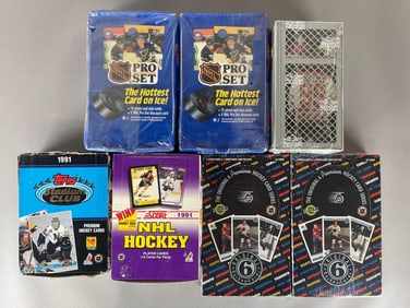 7 - 1990 - 92 Unopened Hockey Boxes