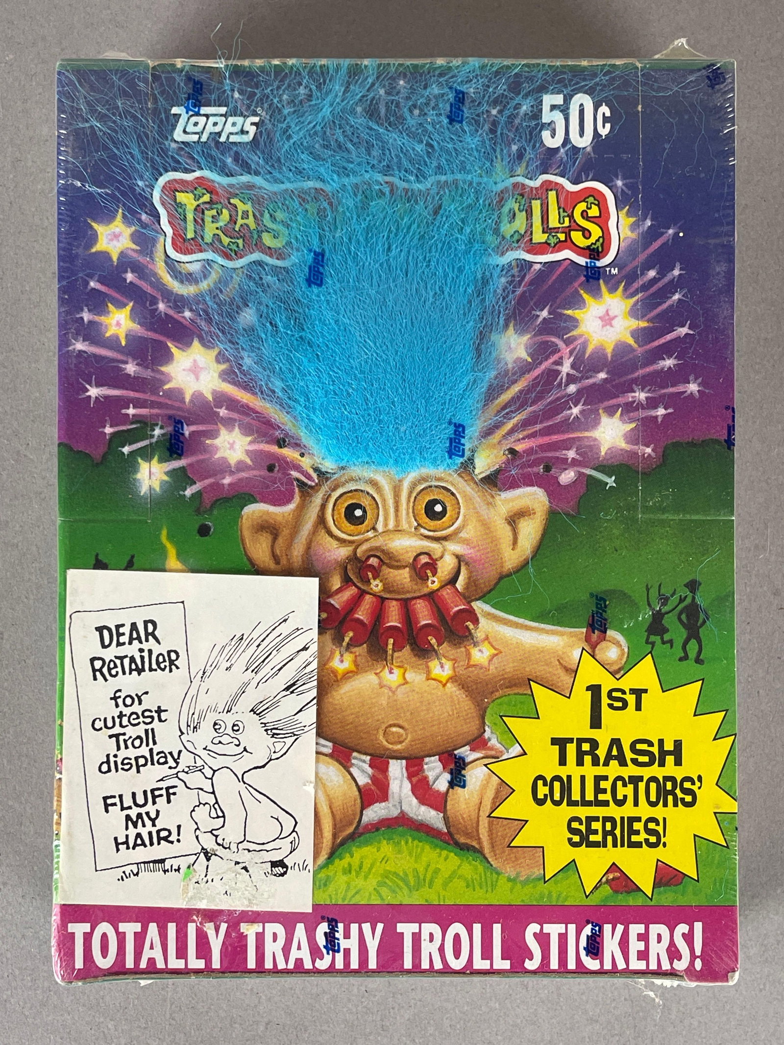 1992 Topps Trash Can Trolls 1st Series Factory Sealed Box: 36 packs