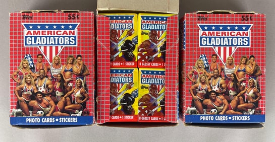 3 - 1991 Topps American Gladiators Unopened Wax Box