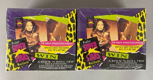 2 - 1991 Proset Super Stars Factory Sealed Boxes
