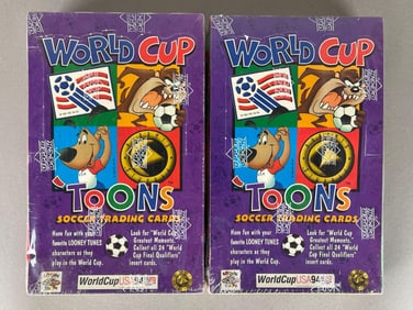 2 - 1994 Upper Deck World Cup Toons Soccer Factory Sealed Boxes