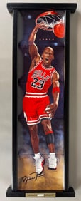 Upper Deck Rising to Greatness Michael Jordan 5 Plate Set and Display