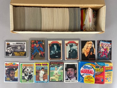 800+ 1970s - 2001 Sports and Non Sports Cards with HOFs and Inserts