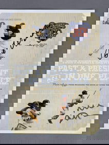 Bob Uecker and Mark Attanasio, Brewers Owner, Signed 2012 Brewers Past and Present Program
