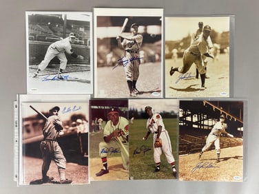7 - Signed Boston Braves Players Photos