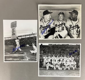 3 - Eddie Mathew and Red Shoendienst 8 x 10 Photos