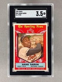 1959 Topps Hank Aaron All-Star #561 SGC 3.5