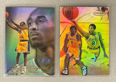 1997 Flair Showcase Row 3 Kobe Bryant + 1998 Gold Label