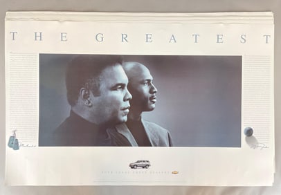 38 - The Greatest Michael Jordan, Muhammad Ali Chevy Posters