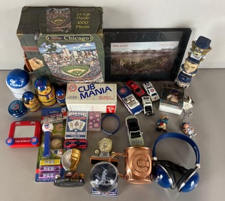 Group of Chicago Cubs Collectables and Memorabilia