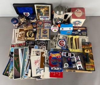 Group of Chicago Cubs Collectables and Memorabilia