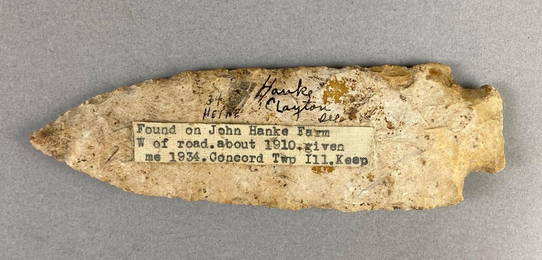 6 Inch Knife Hanke Clayton Concord Township IL Heike Collection