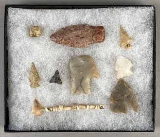 Group of Native American Artifacts from Heike Collection