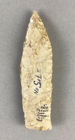6 Inch Chert Spear Perdun Farm Marshall Co. IL Heike Collection
