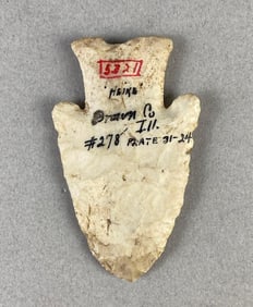 2 3/4 Inch Harden Arrowhead Brown Co. Illinois Heike Collection