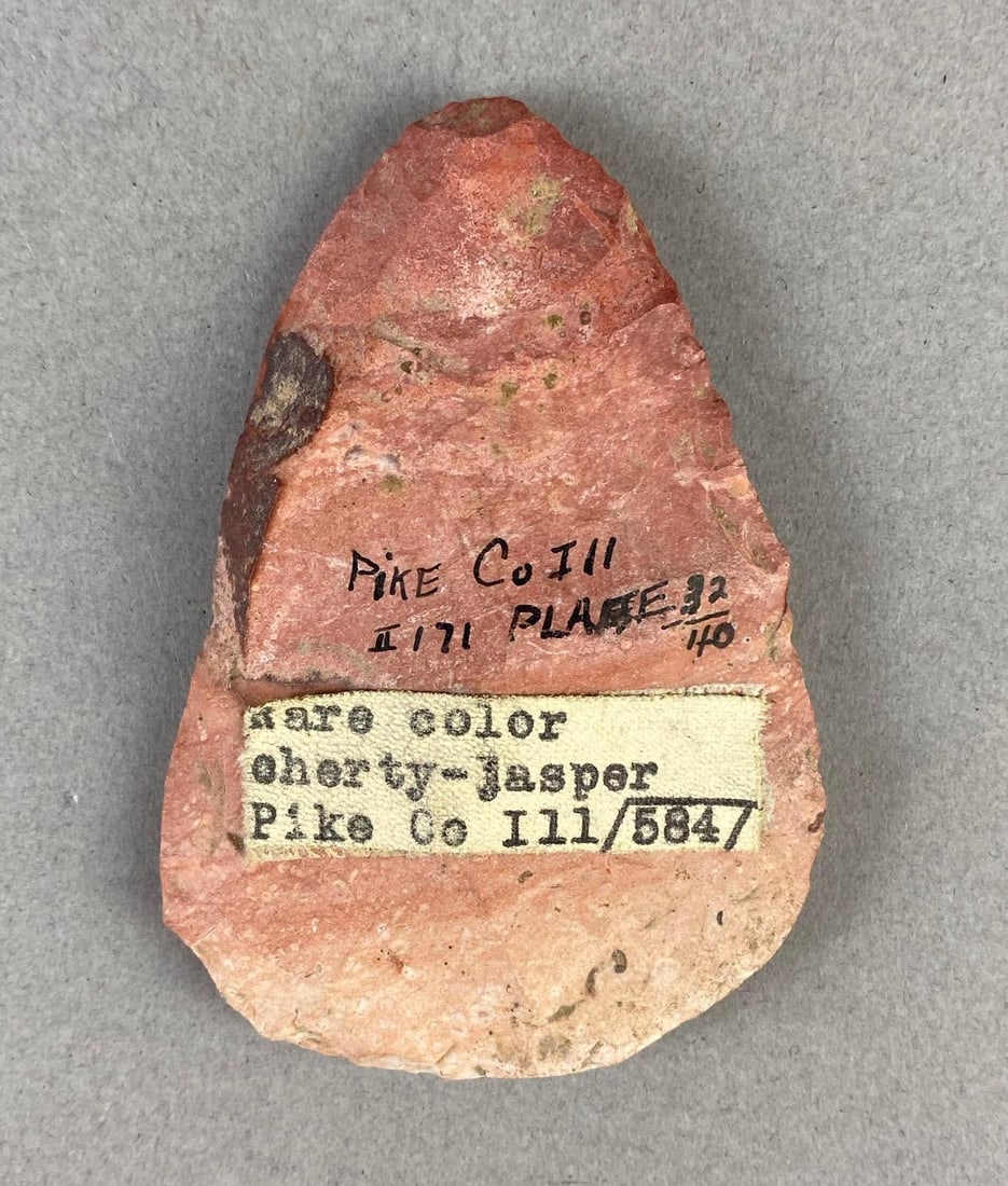 3 Inch Rare Color Cherty-Jasper Pike Co. IL Heike Collection: 3 Inch Rare Color Cherty-Jasper Pike Co. IL Heike Collection, No. 171, Plate No. 32/40, Measures 3 x 2 inches.