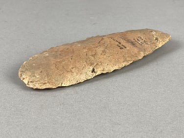 7 1/4 Inch Rare Hide Scraper Clinton Iowa Heike Collection
