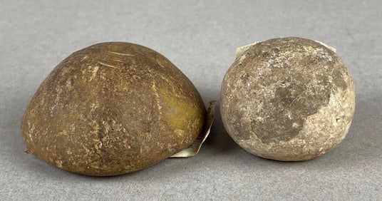 Group of 2 Stone Bottle Stoppers from Heike Collection