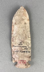 5 1/2 Inch Projectile Point Spear Montgomery Co. MO Heike Collection
