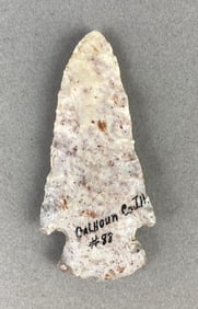 3 Inch NAtive American Arrowhead Calhoun Co. IL Heike Collection