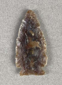1 3/4 Inch River Flint Native American Arrowhead Heike Collection