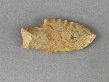 2 3/8 Inch Adena Projectile Point Tan Flint Heike Collection