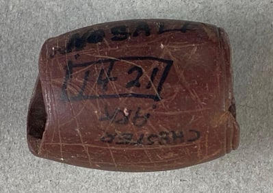 1 1/4 Inch Oblong Oval Bead Chester Ark Illinois Heike Collection