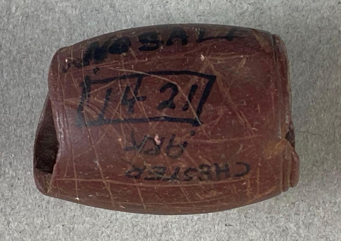 1 1/4 Inch Oblong Oval Bead Chester Ark Illinois Heike Collection (1 of 6)