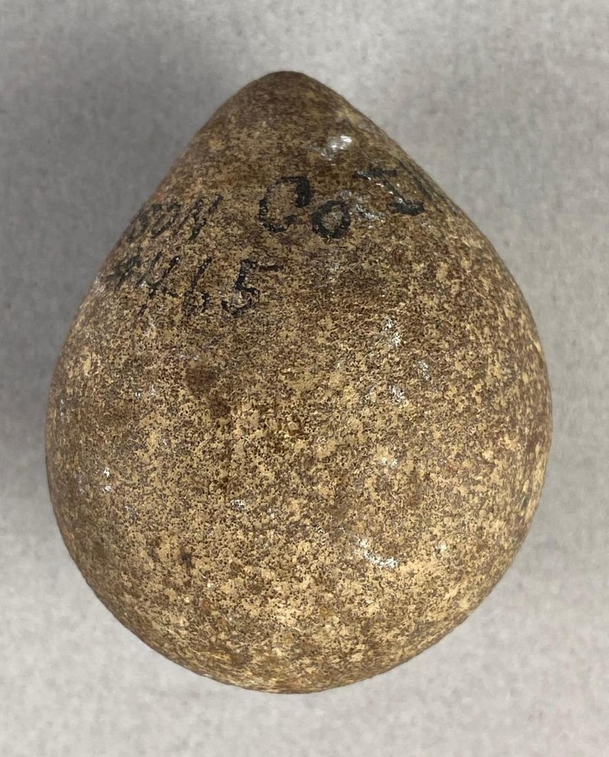 2 1/4 Inch Teardrop Grinding Stone Williamson Co. Illinois Heike Collection (1 of 5)