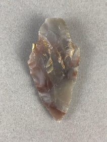 2 1/4 Inch 2-Tone Smokey Fire Agate Point Colorado Heike Collection