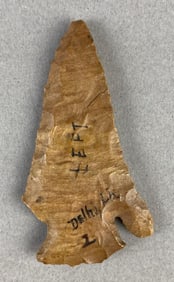 2 3/4 Inch Native American Arrowhead Delhi LA Heike Collection