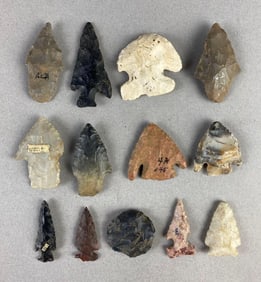 Group of Arrowheads and More from Heike Collection
