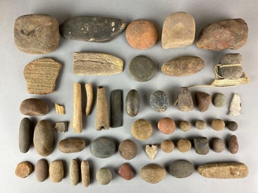 Large Group of Assorted Paleolithic Artifacts Heike Collection