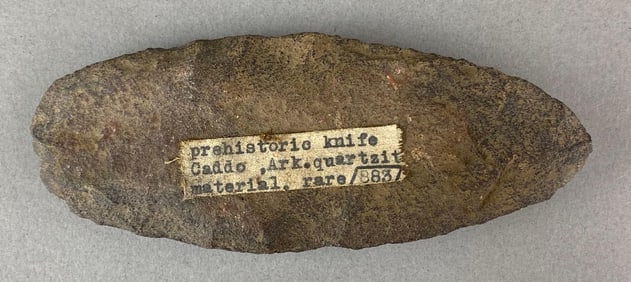 5 1/8 Inch Paleolithic Knife Caddo Arkansas Heike Collection