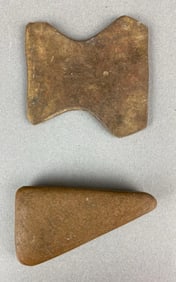 Group of 2 Paleolithic Artifacts Heike Collection