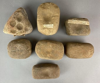 Group of 7 Assorted Paleolithic Artifacts Heike Collection