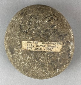 Muller Rubbing Stone Illinois River Mound Heike Collection