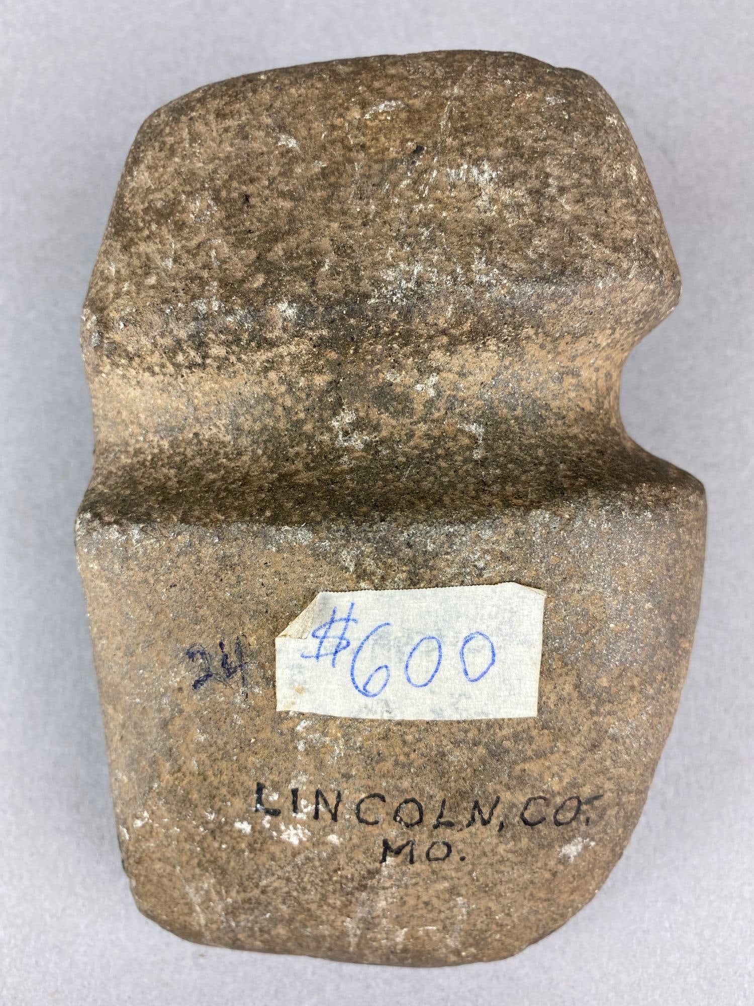 3/4 Groove Axe Lincoln County, Missouri Heike Collection (1 of 6)