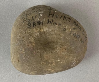 Arrow Making Stone Sam Roes Farm Heike Collection