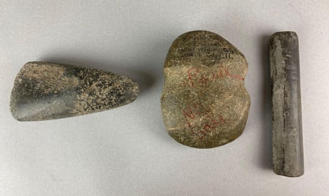 Group of 3 Paleolithic Artifacts Heike Collection
