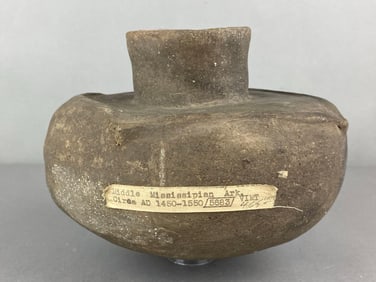 Circa AD 1450-1550 Middle Mississippian Bottle Arkansas Heike Collection