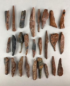 Group of Assorted Obsidian Artifacts Heike Collection