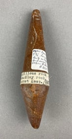 5 1/2 Inch Plummet Tennessee Native American Artifacts Heike Collection