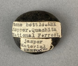 Stone Bottle Stopper Quachita National Forest, Missouri Heike Collection
